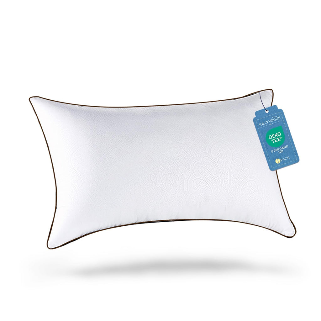 JOLLYVOGUE Pillows Standard Size Set of 2, Cooling and Firm Pillows with Oeko-Tex Certified Down Alternative Filling for Side, Back, and Stomach Sleepers, Hotel Collection