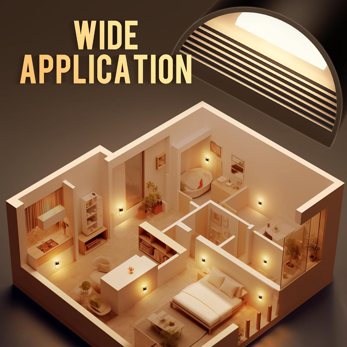 DORESshop Night Light, Night Lights Plug into Wall, Adjustable, 3000K