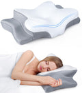 Ultra Pain Relief Cooling Pillow for Neck Support, Adjustable Cervical Pillow Cozy Sleeping, Odorless Ergonomic Contour Memory Foam Pillows, Orthopedic Bed Pillow for Side Back Stomach Sleeper