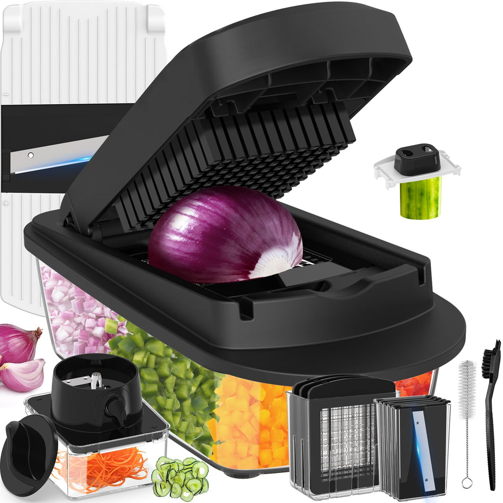 8-Blade Cook Tool & Gadget Sets, Egg Slicer Chopper Grater Set, White