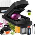 8-Blade Cook Tool & Gadget Sets, Egg Slicer Chopper Grater Set, White