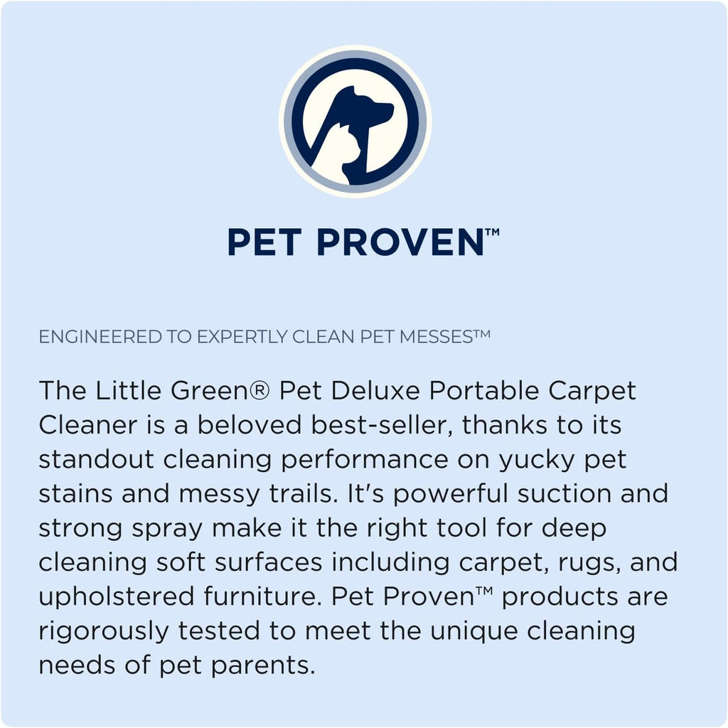 BISSELL Little Green Pet Deluxe Portable Carpet Cleaner, 3353