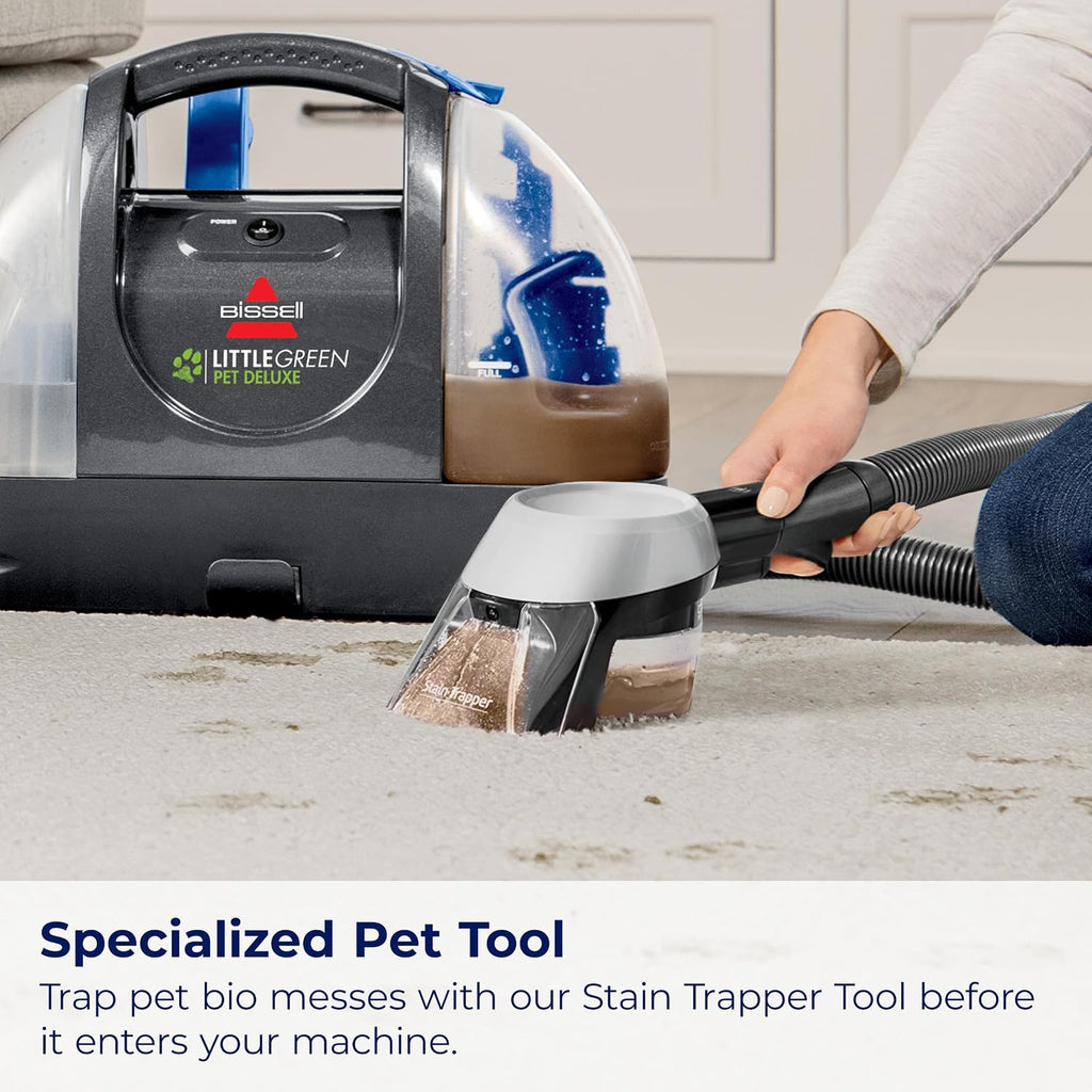 BISSELL Little Green Pet Deluxe Portable Carpet Cleaner, 3353