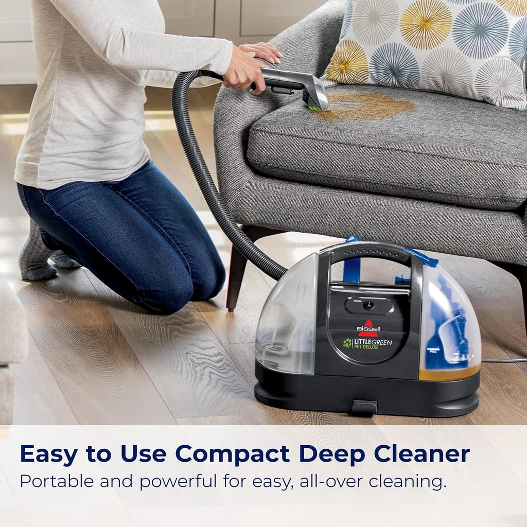 BISSELL Little Green Pet Deluxe Portable Carpet Cleaner, 3353